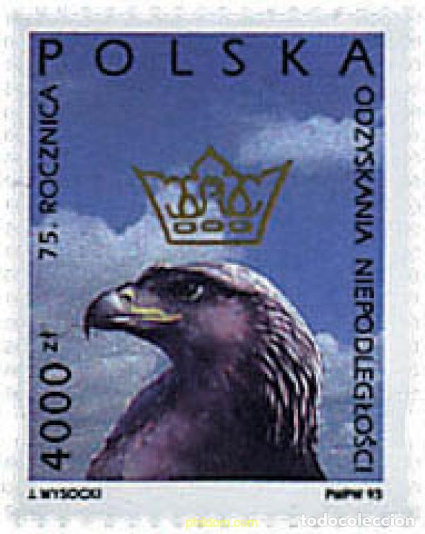 Sellos: 61771 MNH POLONIA 1993 75 ANIVERSARIO DE LA INDEPENDENCIA DE POLONIA