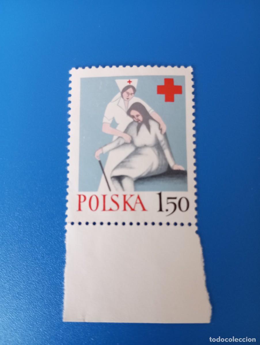Sellos: POLONIA, 1977, CRUZ ROJA, YT 2315