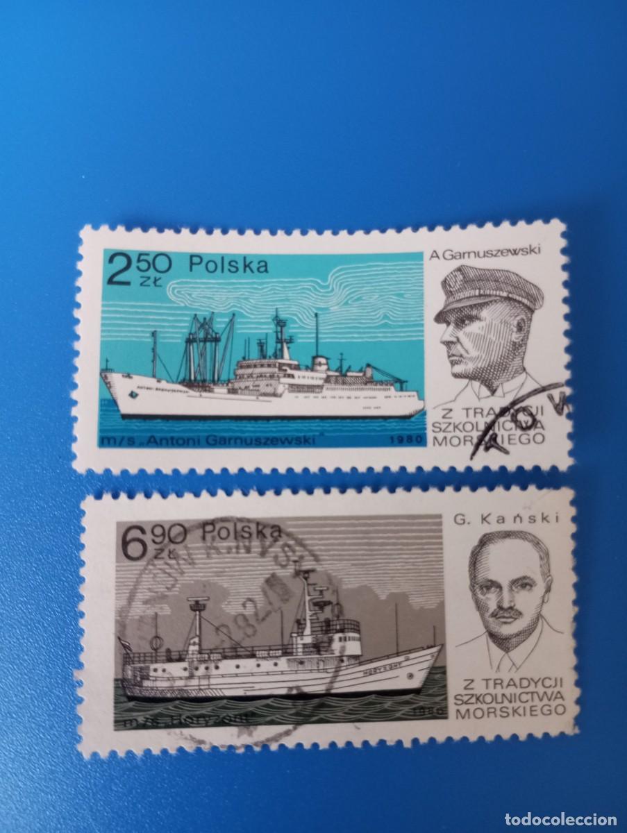 Sellos: POLONIA, 1980, BARCOS Y NAVEGANTES,