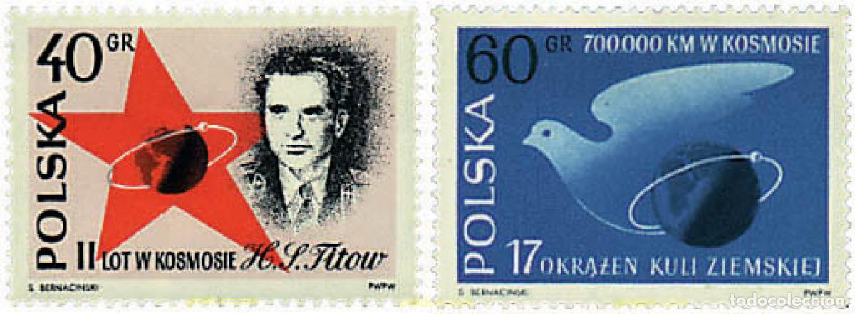 Sellos: 61594 MNH POLONIA 1961 VUELO DE TITOV EN EL COSMOS