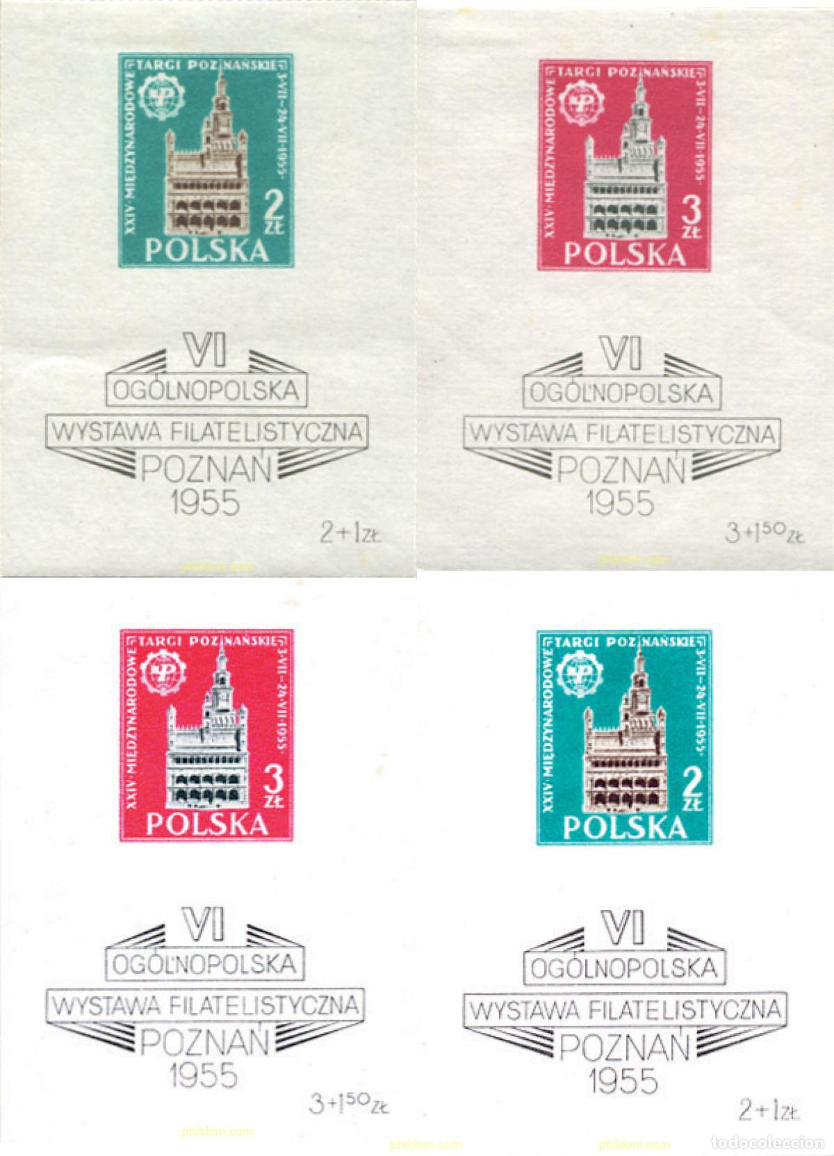 Sellos: 372390 HINGED POLONIA 1955 6 EXPOSICION FILATELICA NACIONAL DE POZNAN