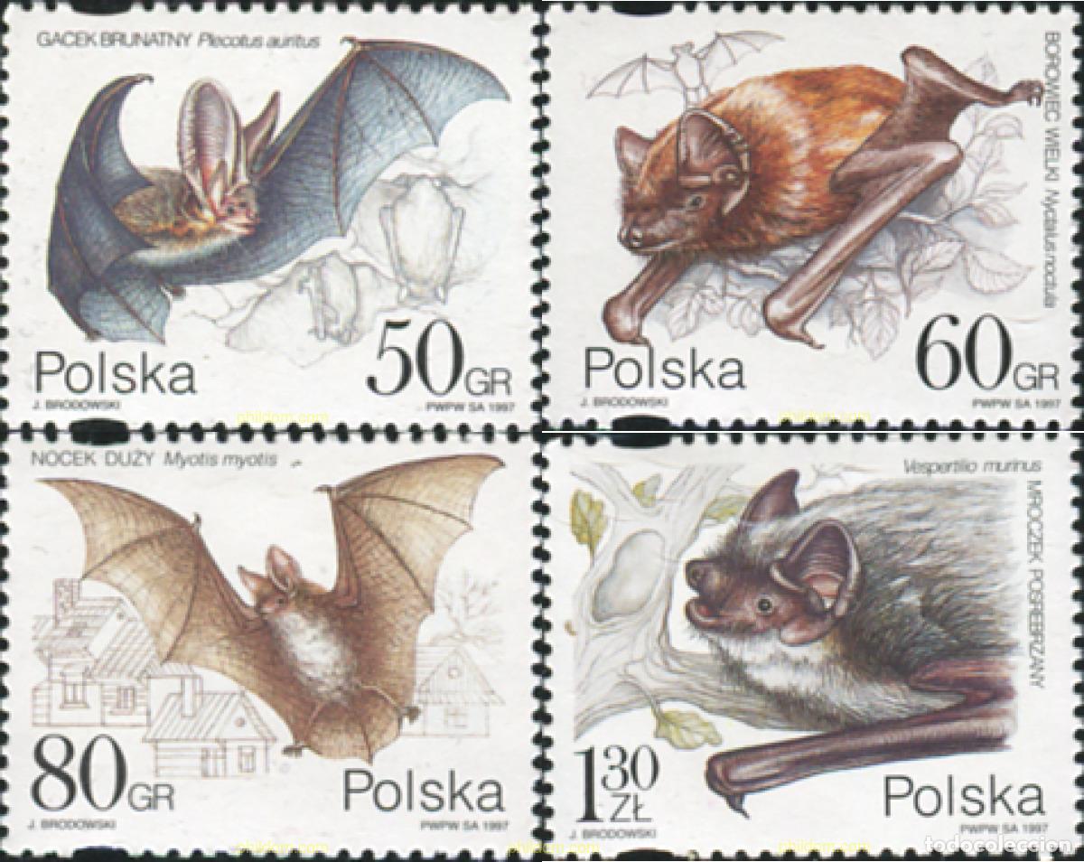 Sellos: 61815 MNH POLONIA 1997 MURCIELAGOS