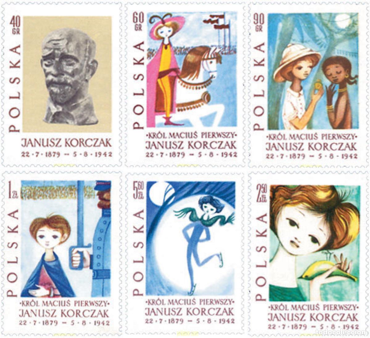 Sellos: 61600 MNH POLONIA 1962 20 ANIVERSARIO DE LA MUERTE DE J. KORCZAK
