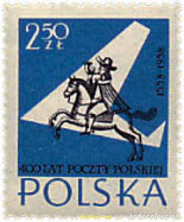 Sellos: 30407 MNH POLONIA 1958 400 ANIVERSARIO DEL CORREO POLACO
