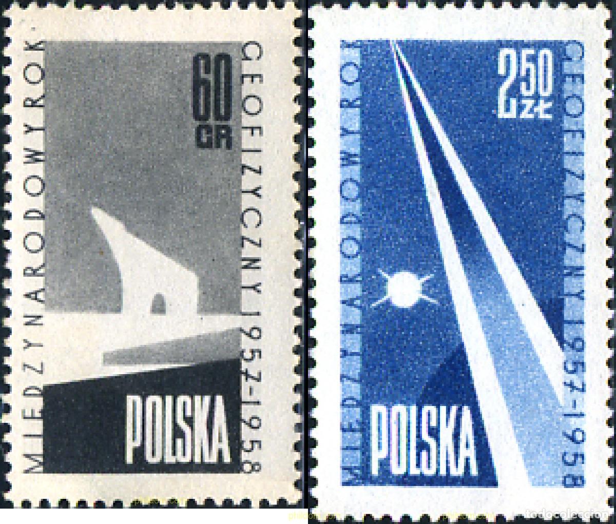 Sellos: 57116 MNH POLONIA 1958 A&Ntilde;O GEOFISICO INTERNACIONAL.