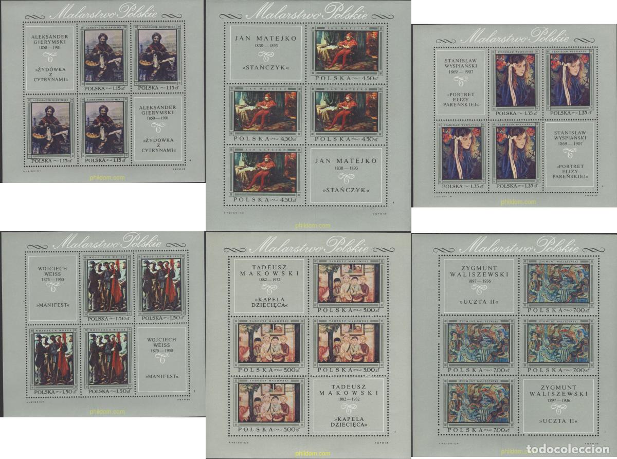 Sellos: 169989 MNH POLONIA 1968 PINTURAS POLONESAS