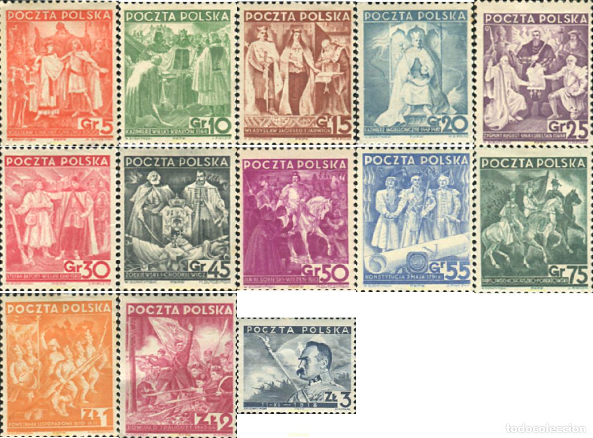 Sellos: 679057 HINGED POLONIA 1938 20 ANIVERSARIO DE LA INDEPENDENCIA