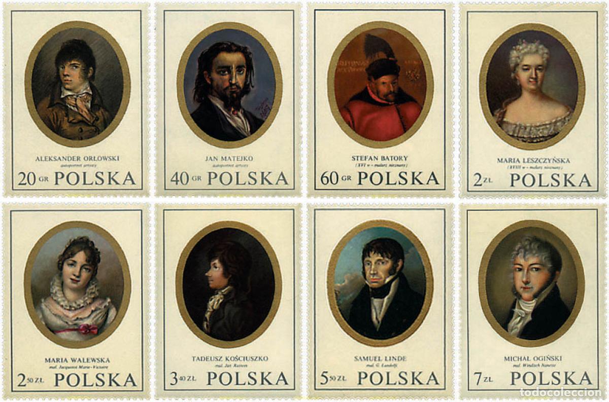 Sellos: 167064 MNH POLONIA 1970 RETRATOS DE PERSONAJES