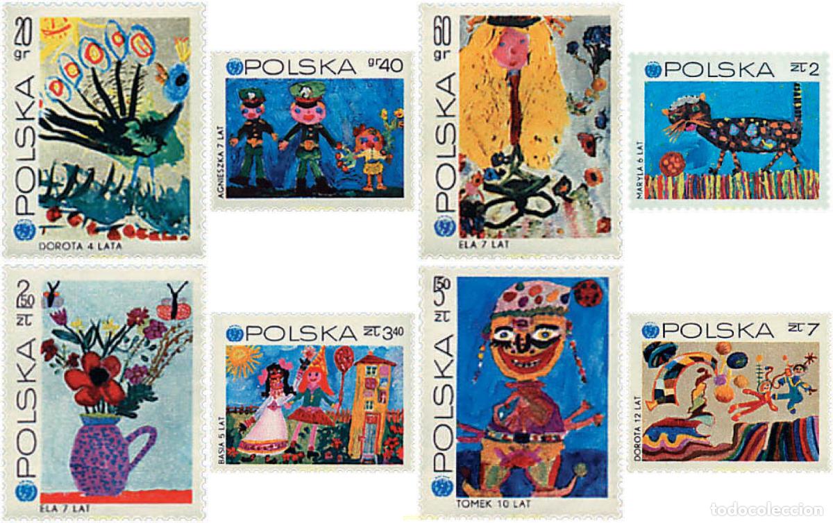 Sellos: 61645 MNH POLONIA 1971 25 ANIVERSARIO DE UNICEF