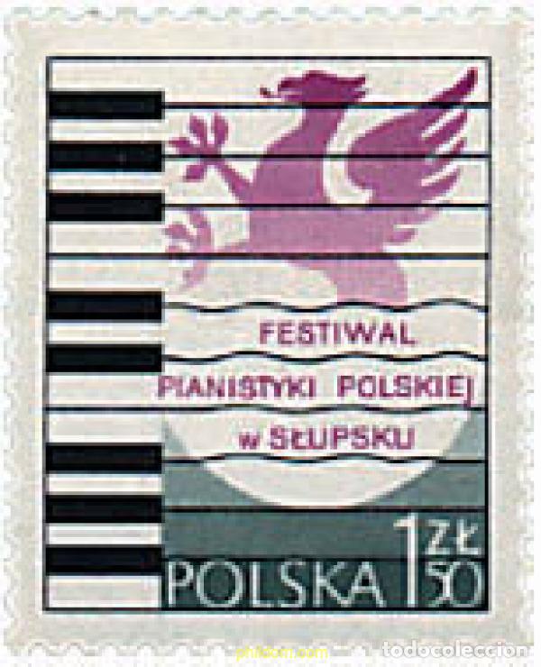 Sellos: 61681 MNH POLONIA 1977 FESTIVAL DE JOVENES PIANISTAS POLONESES EN SLUPSK