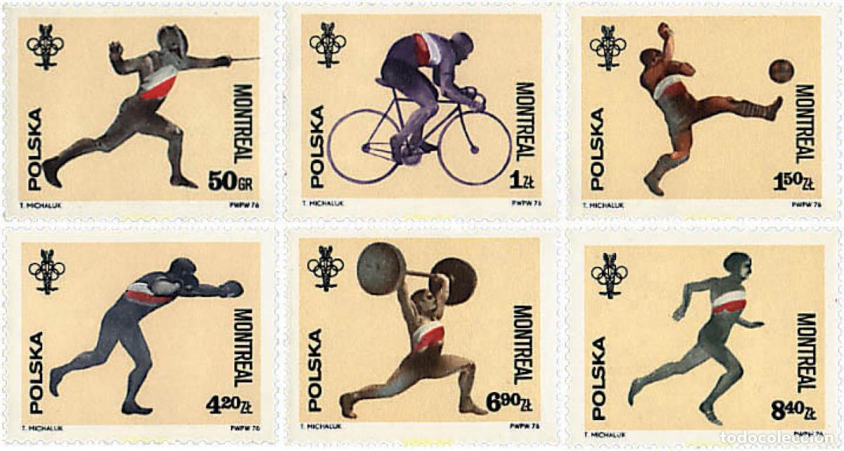 Sellos: 137886 MNH POLONIA 1976 21 JUEGOS OLIMPICOS VERANO MONTREAL 1976