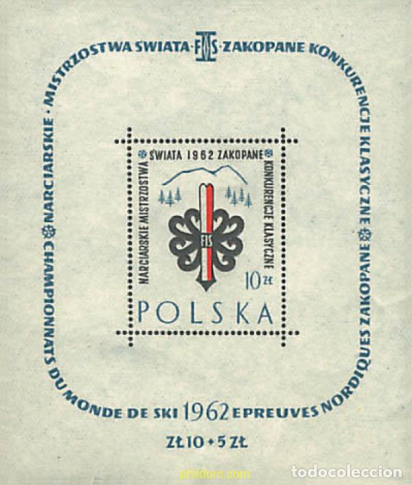 Sellos: 281457 HINGED POLONIA 1962 CAMPEONATOS INTERNACIONALES DE DEPORTES DE INVIERNO EN ZAKOPANE