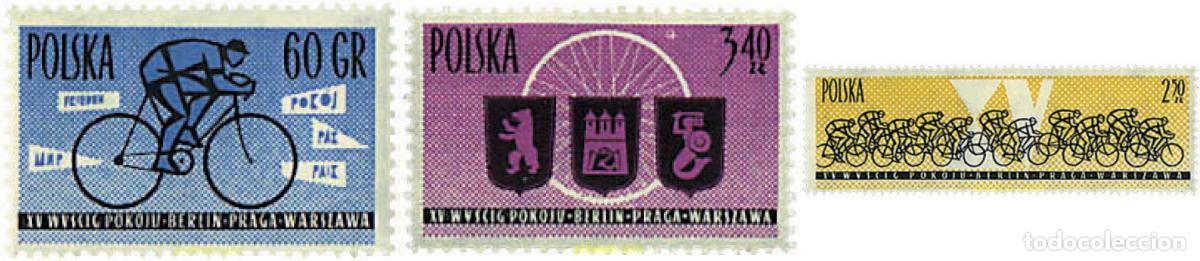 Selos: 61596 MNH POLONIA 1962 15 VUELTA CICLISTA DE LA PAZ.