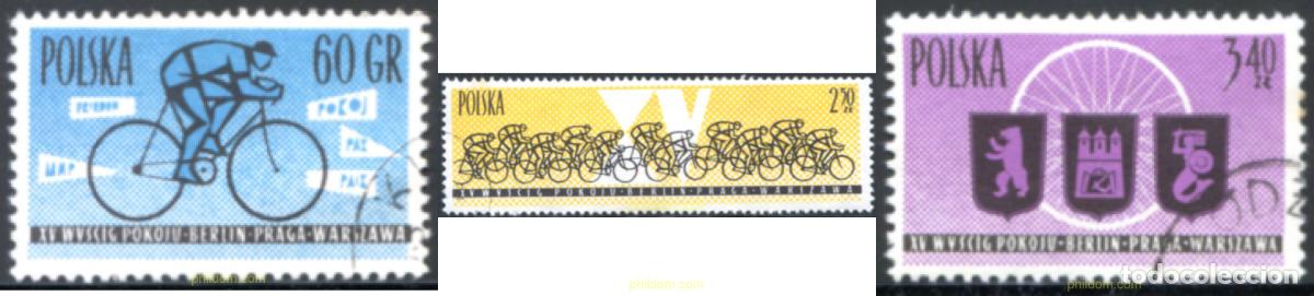 Selos: 230722 USED POLONIA 1962 15 VUELTA CICLISTA DE LA PAZ.