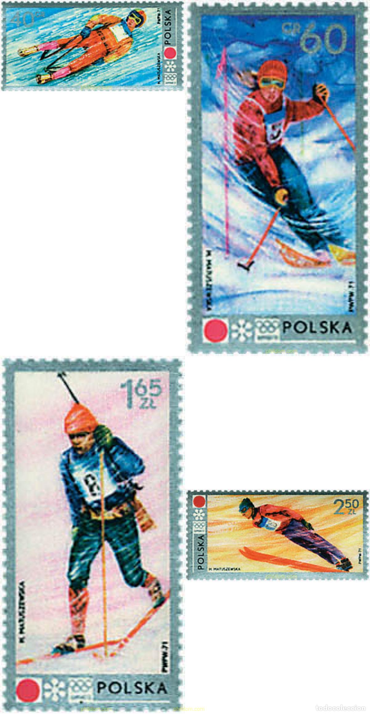 Sellos: 231985 HINGED POLONIA 1972 11 JUEGOS OLIMPICOS DE INVIERNO SAPPORO 1972