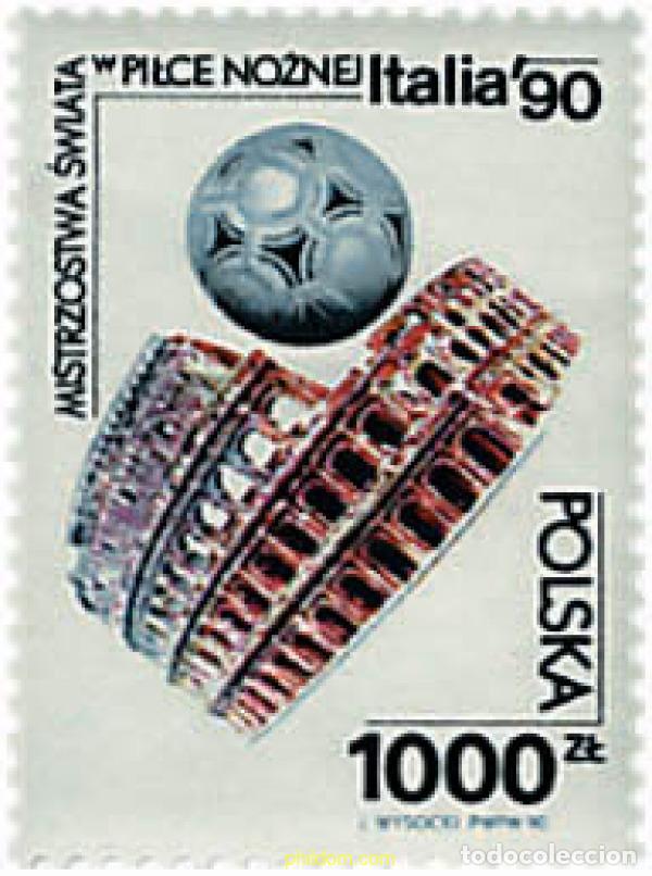 Sellos: 61737 MNH POLONIA 1990 COPA DEL MUNDO DE FUTBOL. ITALIA-90