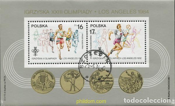Sellos: 578708 USED POLONIA 1984 23 JUEGOS OLIMPICOS VERANO LOS ANGELES 1984
