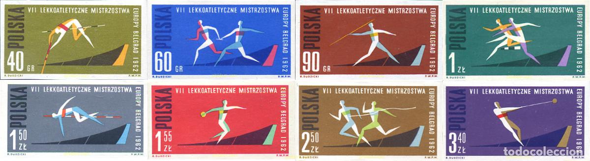 Sellos: 13650 MNH POLONIA 1962 7 CAMPEONATOS DE EUROPA DE ATLETISMO EN BELGRADO