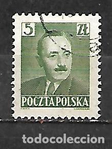 Sellos: 1950: Boleslaw Bierut. Presidente de la rep&uacute;blica 5zt (usado)