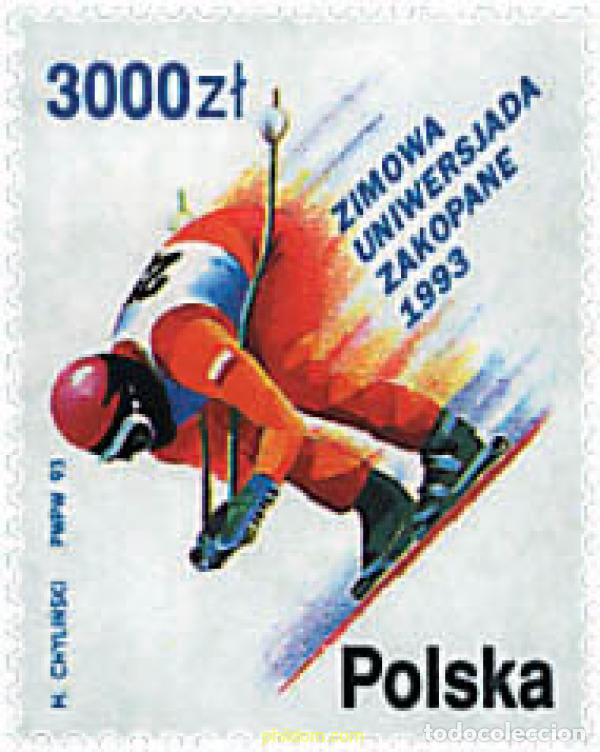 Sellos: 61765 MNH POLONIA 1993 UNIVERSIADA DE INVIERNO