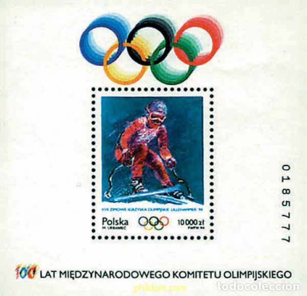 Sellos: 71600 MNH POLONIA 1994 17 JUEGOS OLIMPICOS INVIERNO LILLEHAMMER 1994