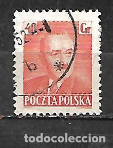 Sellos: 1950: Boleslaw Bierut. Presidente de la rep&uacute;blica 40Gr (usado)