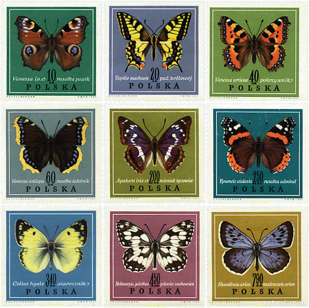 Sellos: 77986 MNH POLONIA 1967 MARIPOSAS