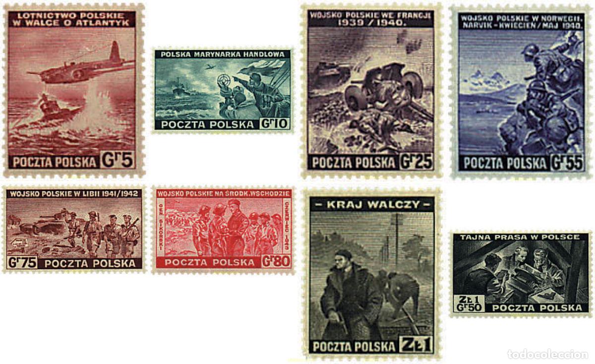 Sellos: 57103 MNH POLONIA 1943 SERIE BASICA