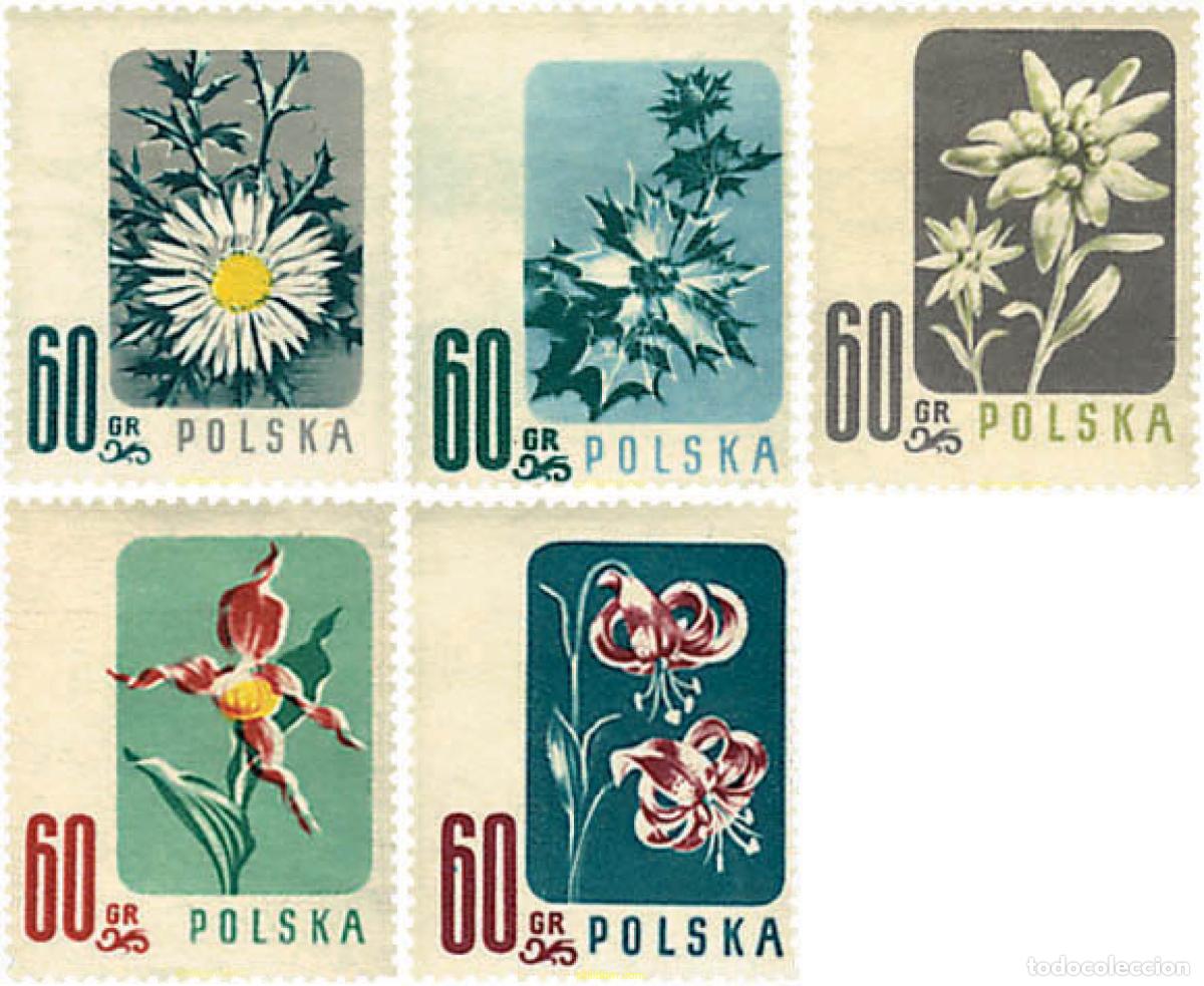 Sellos: 94353 MNH POLONIA 1957 FLORES SILVESTRES