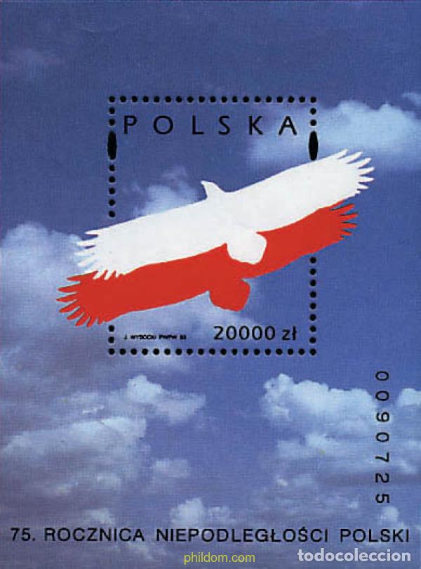Sellos: 61770 MNH POLONIA 1993 75 ANIVERSARIO DE LA INDEPENDENCIA DE POLONIA