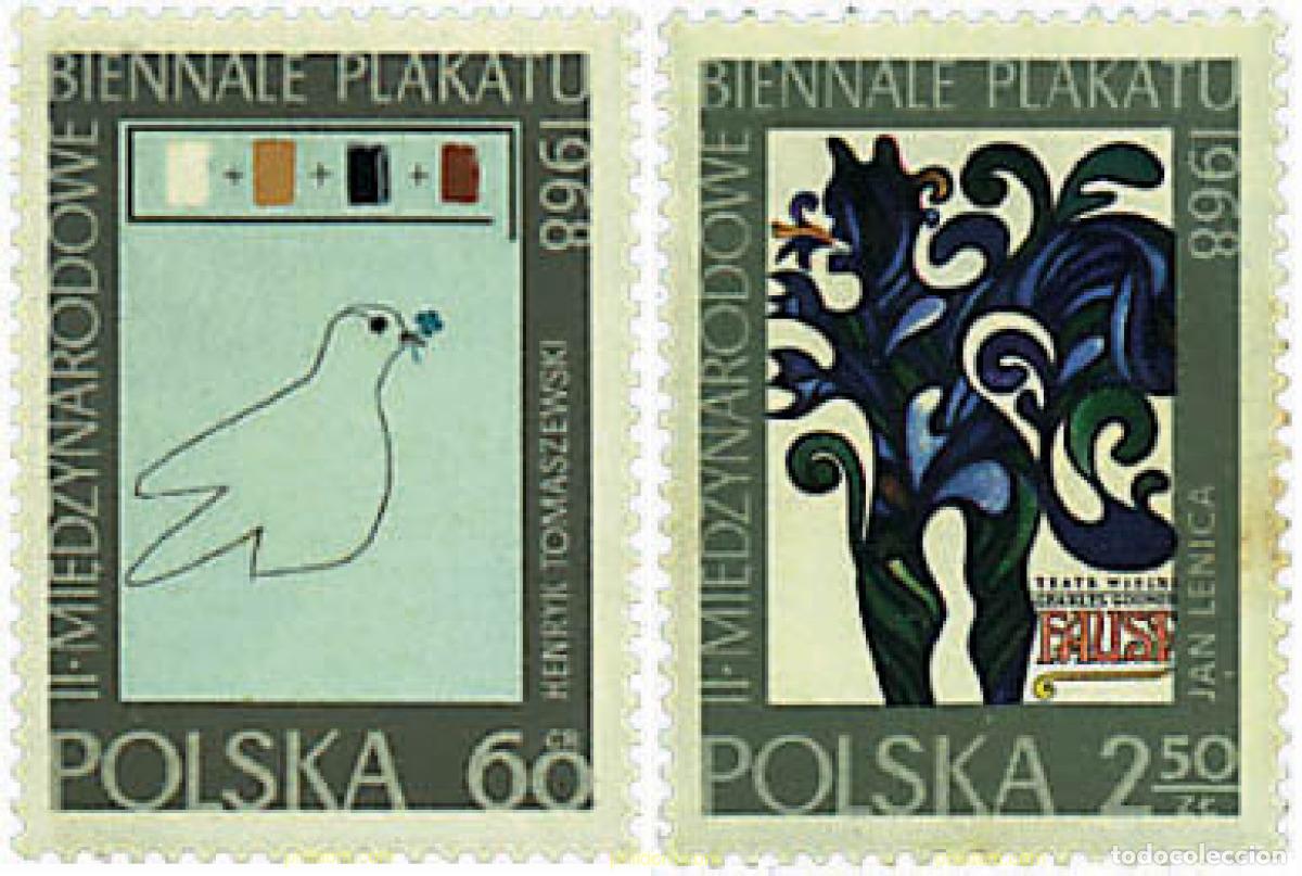 Sellos: 61632 MNH POLONIA 1968 2 BIENAL INTERNACIONAL