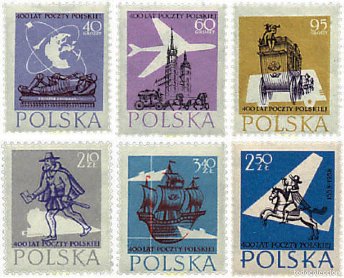 Sellos: 57328 MNH POLONIA 1958 400 ANIVERSARIO DEL CORREO POLACO