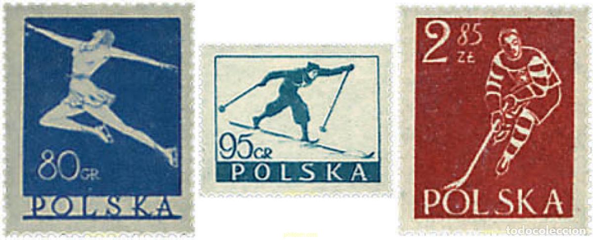Stamps: 61547 MNH POLONIA 1953 DEPORTES DE INVIERNO