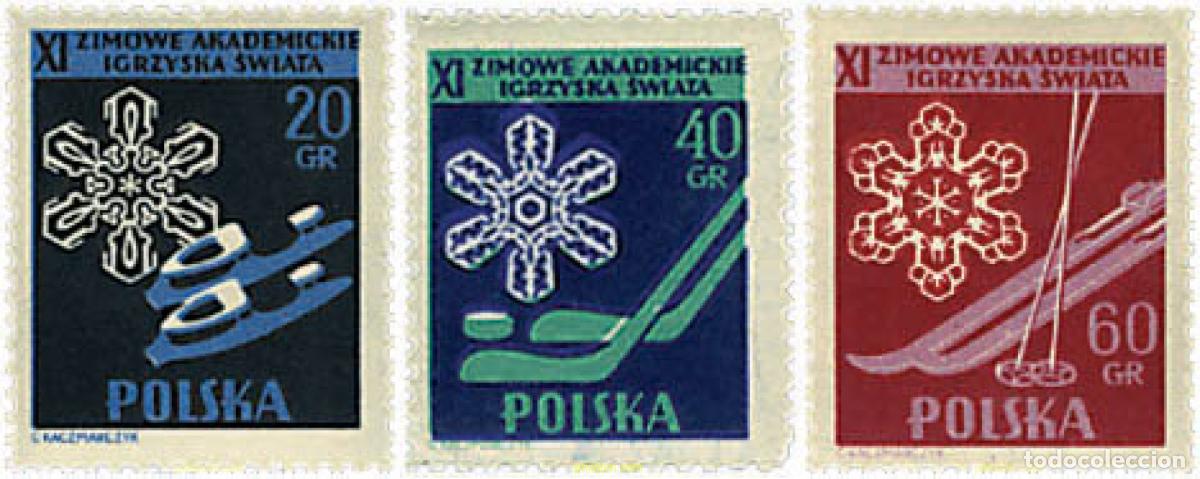Timbres: 61560 MNH POLONIA 1956 11 JUEGOS UNIVERSITARIOS DE INVIERNO