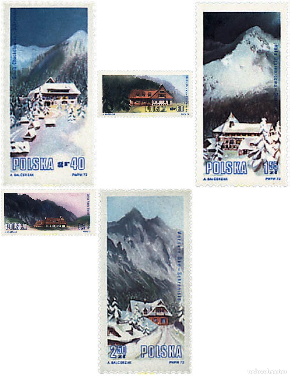 Sellos: 61652 MNH POLONIA 1972 REFUGIOS DE MONTA&Ntilde;A.