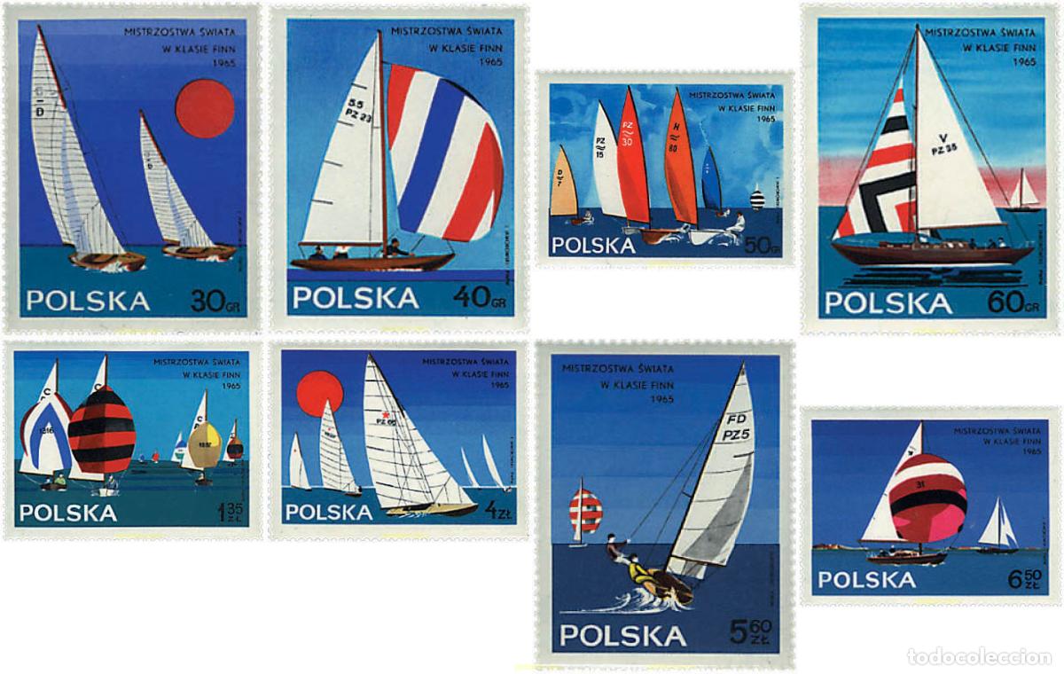 Sellos: 61613 MNH POLONIA 1965 CAMPEONATO MUNDIAL DE REGATAS CLASE &rdquo;FINN&rdquo;