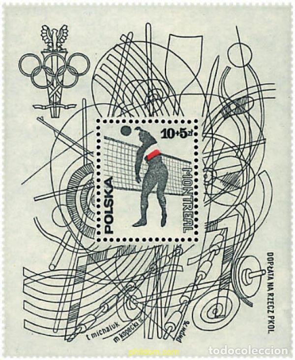 Sellos: 61677 MNH POLONIA 1976 21 JUEGOS OLIMPICOS VERANO MONTREAL 1976
