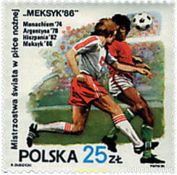 Stamps: 61717 MNH POLONIA 1986 COPA DEL MUNDO DE FUTBOL. MEXICO-86