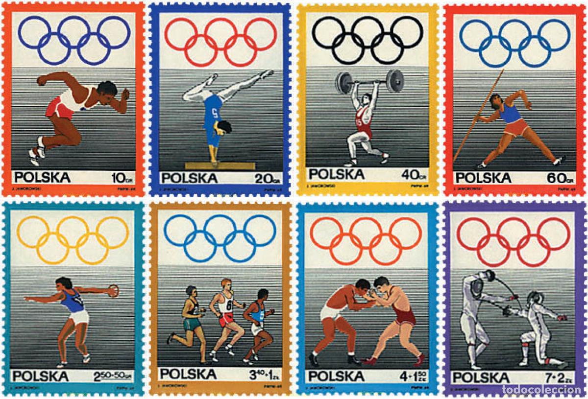 Stamps: 61635 MNH POLONIA 1969 50 ANIVERSARIO DEL COMITE OLIMPICO POLACO
