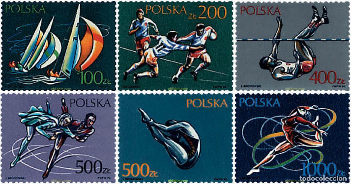 Sellos: 61735 MNH POLONIA 1990 DEPORTES