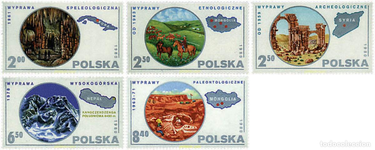 Sellos: 688806 MNH POLONIA 1980 EXPLORACIONES Y VIAJES CIENTIFICOS POLACOS