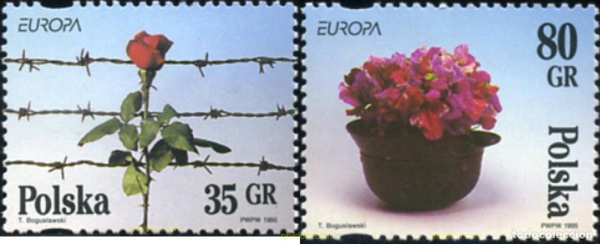 Sellos: 94382 MNH POLONIA 1995 EUROPA CEPT. PAZ Y LIBERTAD