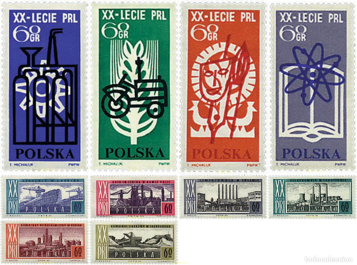 Sellos: 57120 MNH POLONIA 1964 20 ANIVERSARIO DE LA REPUBLICA