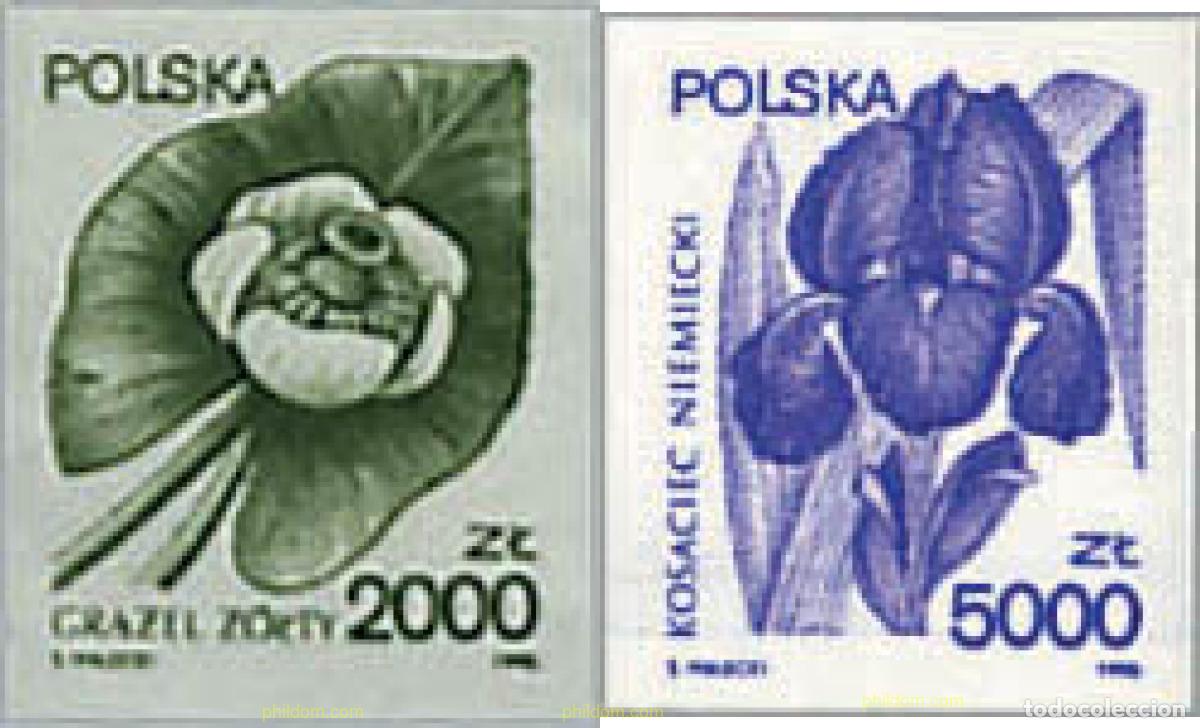 Sellos: 99527 MNH POLONIA 1990 FLORES