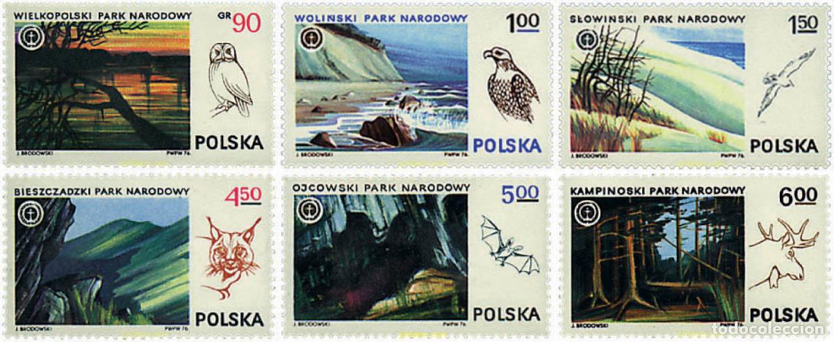 Sellos: 61678 MNH POLONIA 1976 PARQUES NATURALES