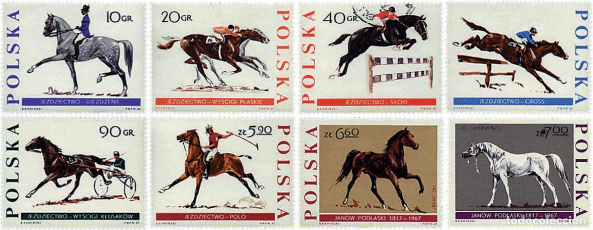 Sellos: 280907 HINGED POLONIA 1967 EQUITACION Y CABALLOS