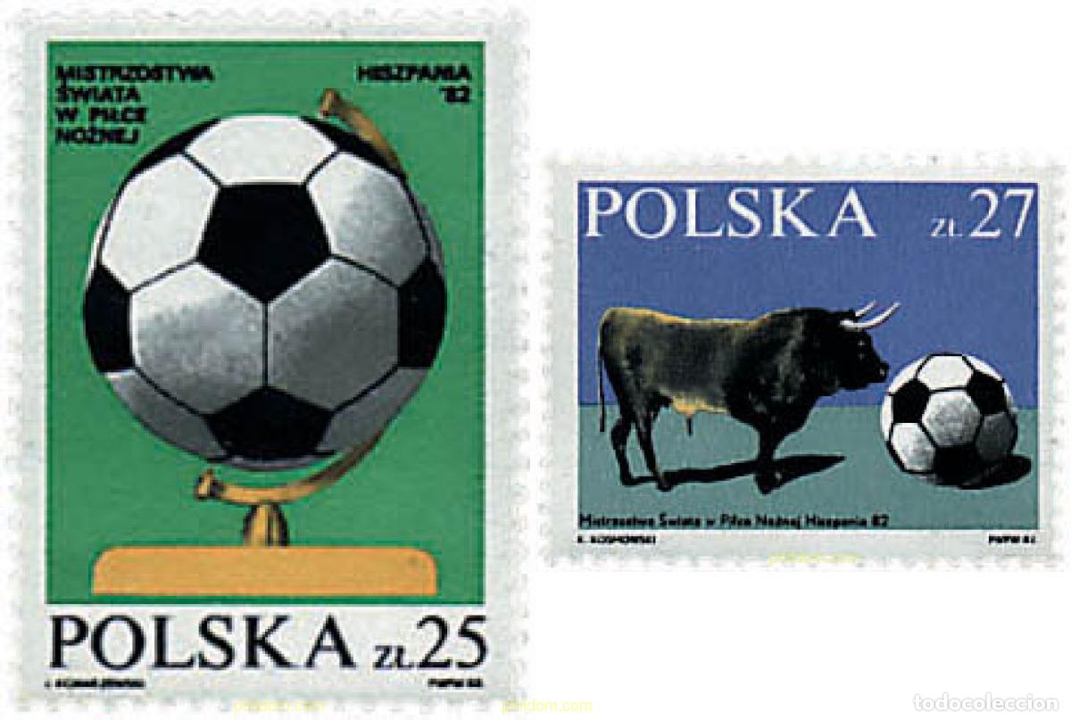 Sellos: 61704 MNH POLONIA 1982 COPA DEL MUNDO DE FUTBOL. ESPA&Ntilde;A-82