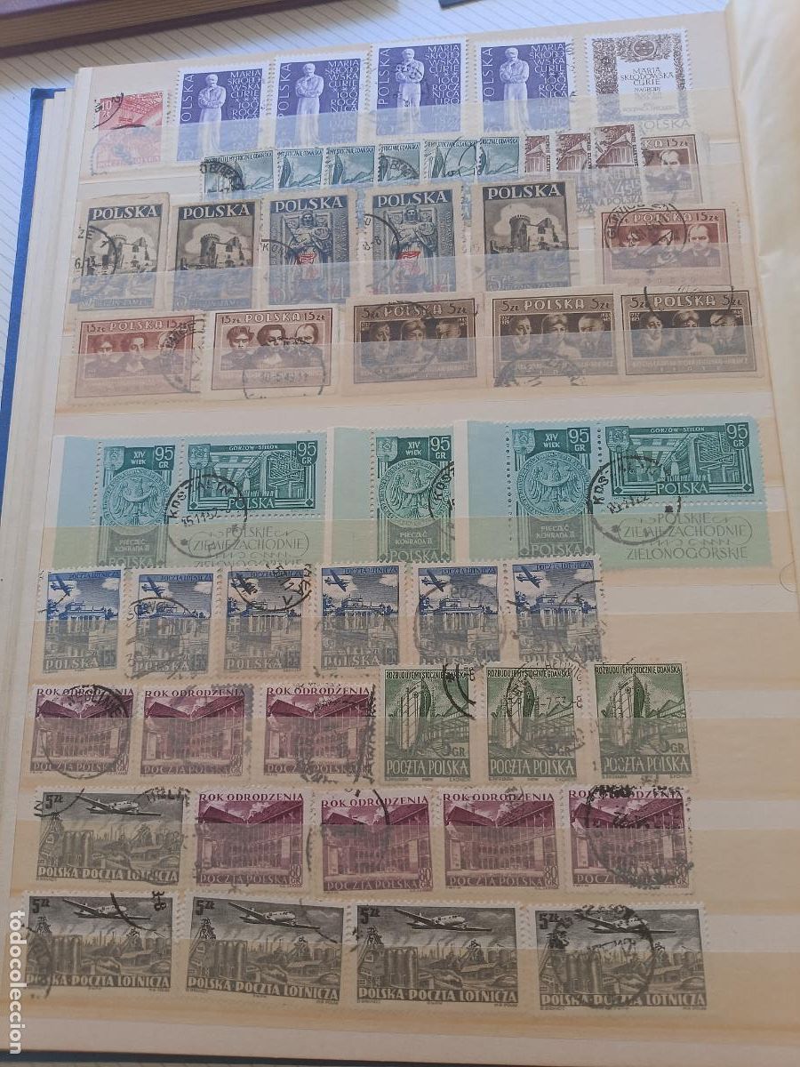 Sellos: Lote de 52 sellos de Polonia