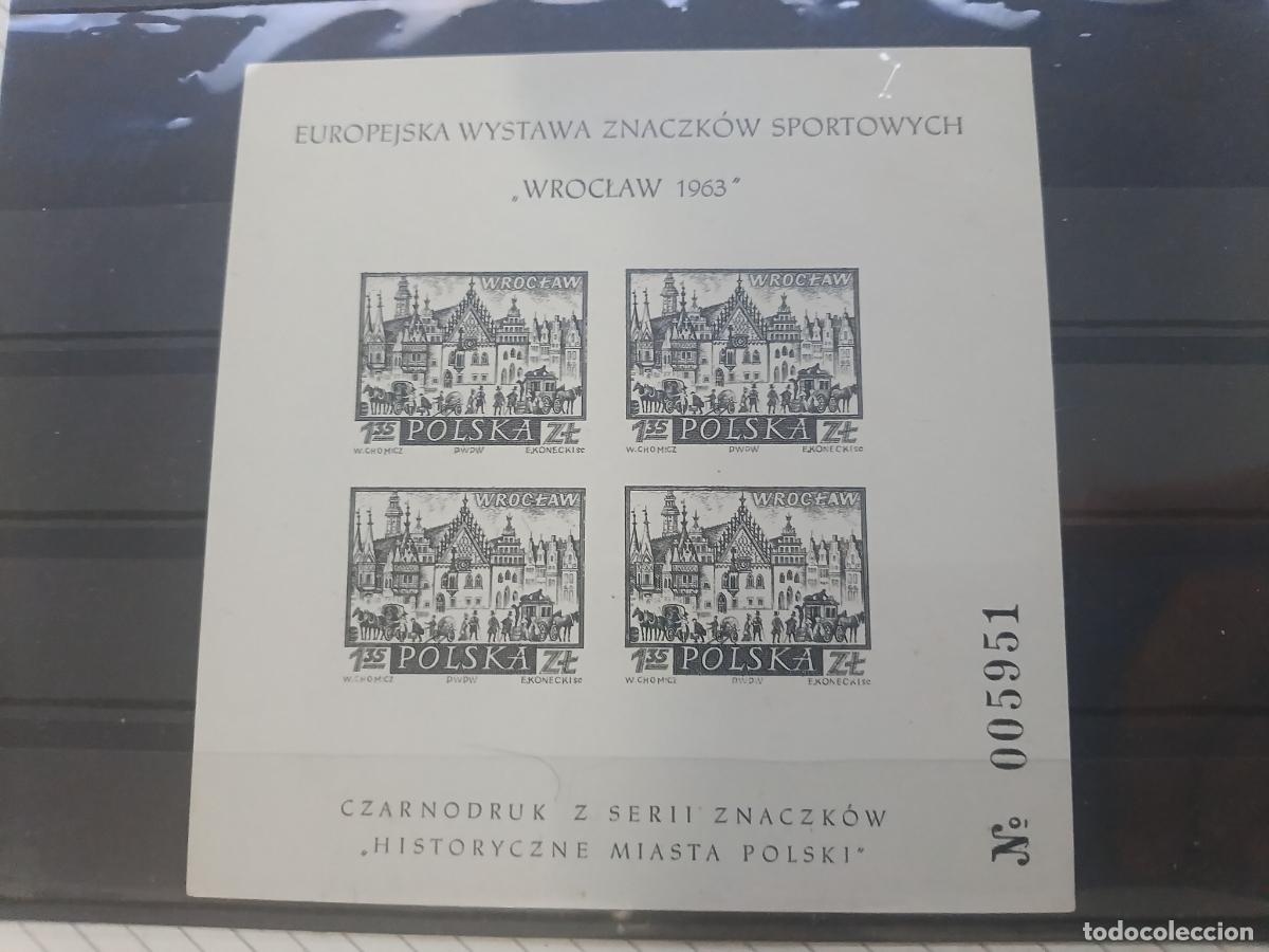 Sellos: Polonia. European Exhibition of Sport Stamps - Wrocław 1963