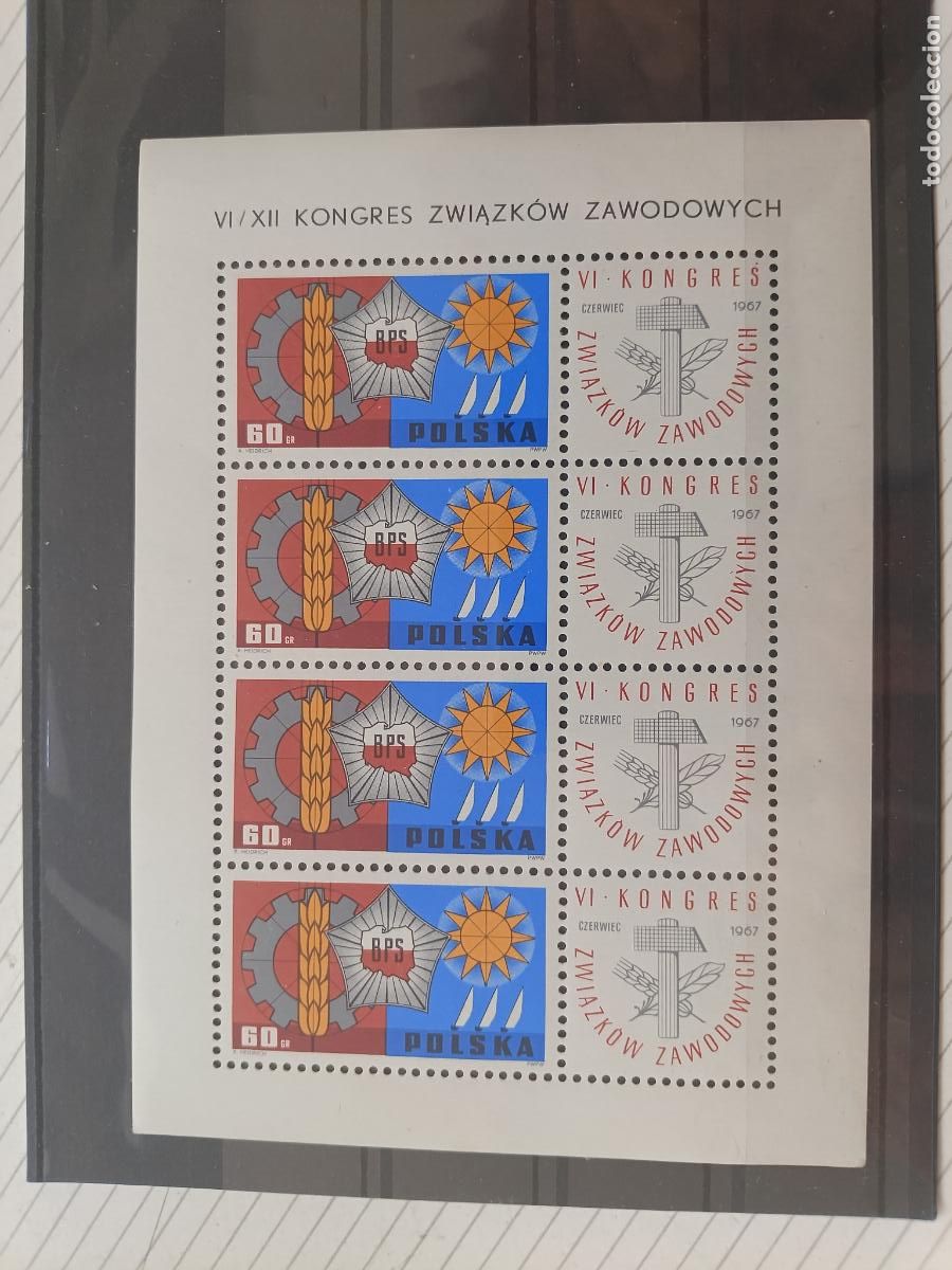 Sellos: Polonia 1967. Hojita bloque nueva